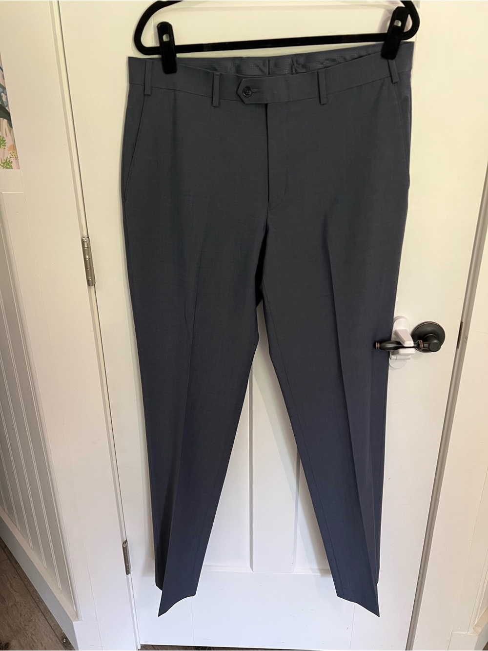 Bar III Men's Blue Dress Pants - Slim Tailored Trousers
